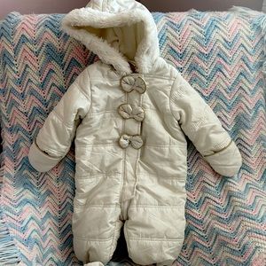 First Impressions Baby Girl’s Snowsuit - ivory
